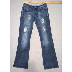 Cowgirl Tuff Co Diva distressed embellished jeans 28x32